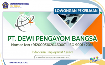 Lowongan Kerja PT. Dewi Pengayom Bangsa